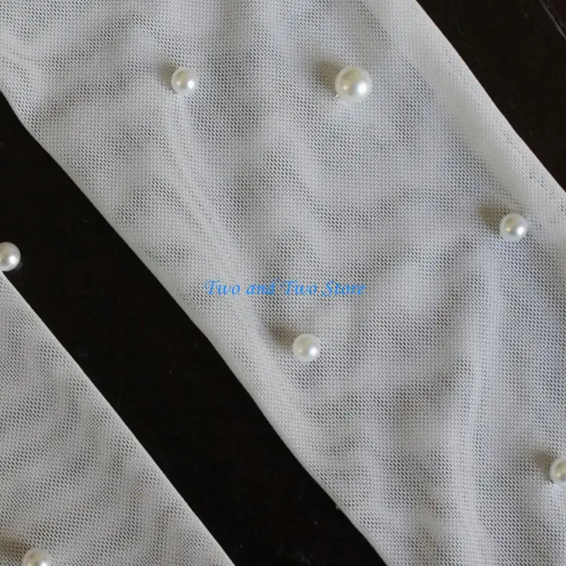 HX6F Wedding Pearls Rękawiczki PROM PROM Pełne palec Rękawiczki do oper cosplay zużycie