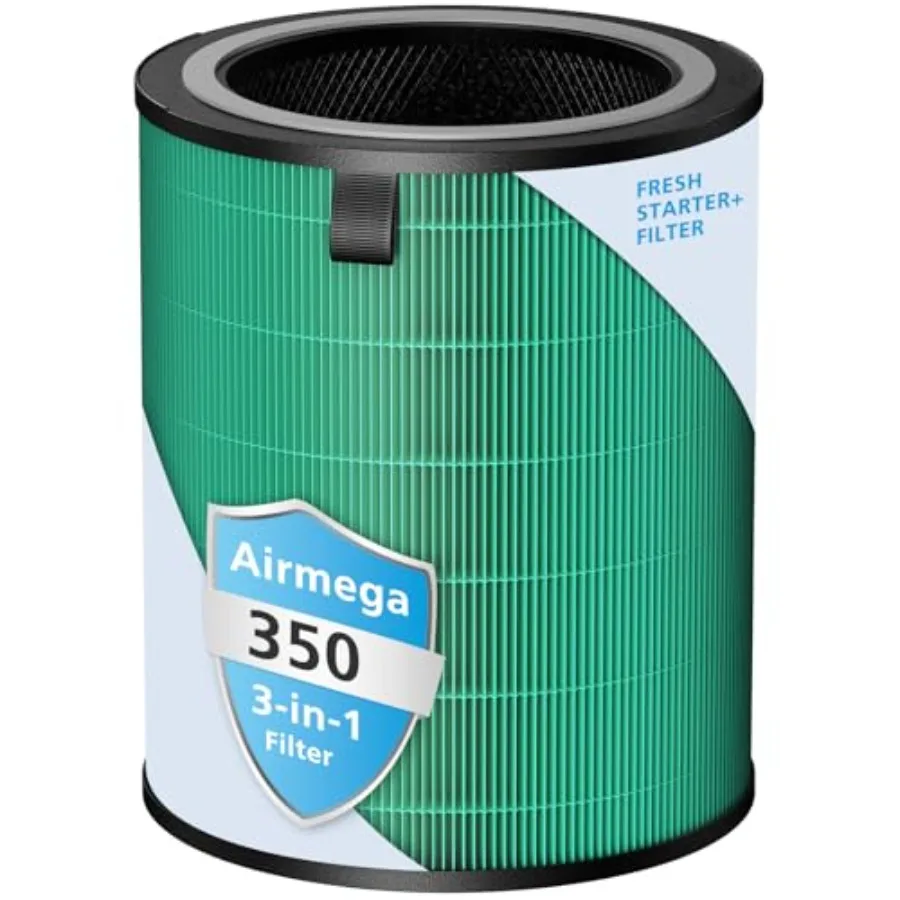 

Airmega 350 Filter Fresh Starter Plus Compatible with Coway Airmega 350 Air Purifier 3-in-1 Filter Replacement with HEPA Layer