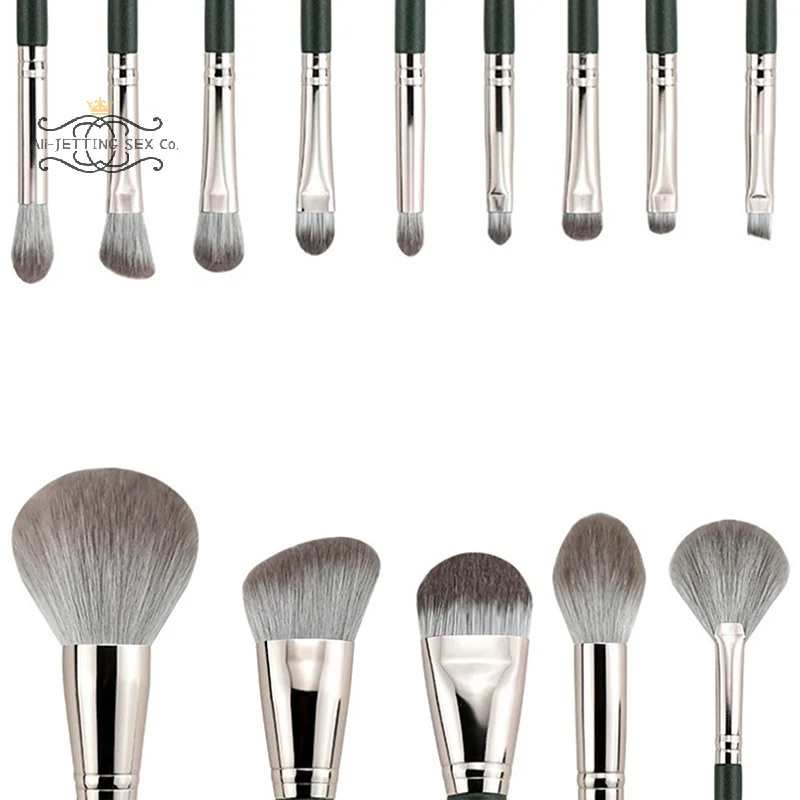 14 pièces pinceaux de maquillage ensemble doux visage yeux maquillage brosse fard à paupières brosse sourcil mettre en évidence lèvres brosse multifonctionnelle débutant