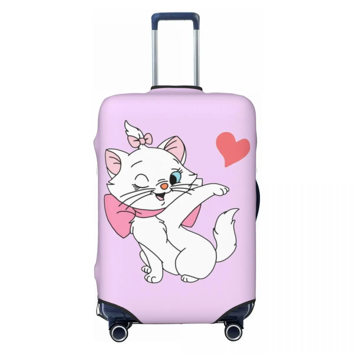 

Custom Cute Marie Luggage Cover Protector Fashion Girly Cat Kitten Travel Suitcase Protective Cover for 18-32 Inch