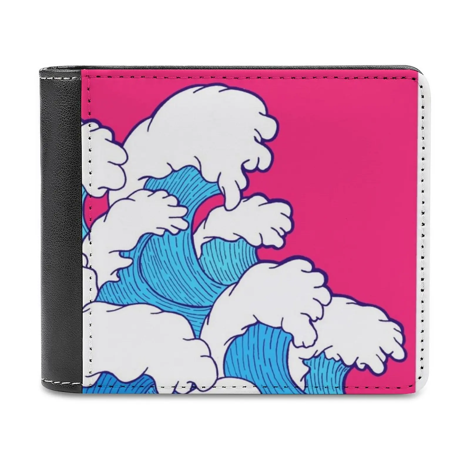 

Baby Giraffe With Hearts Watercolor Animal Men Wallet Pu Leather Short Male Purses Credit Card Wallet For Men Money Bag