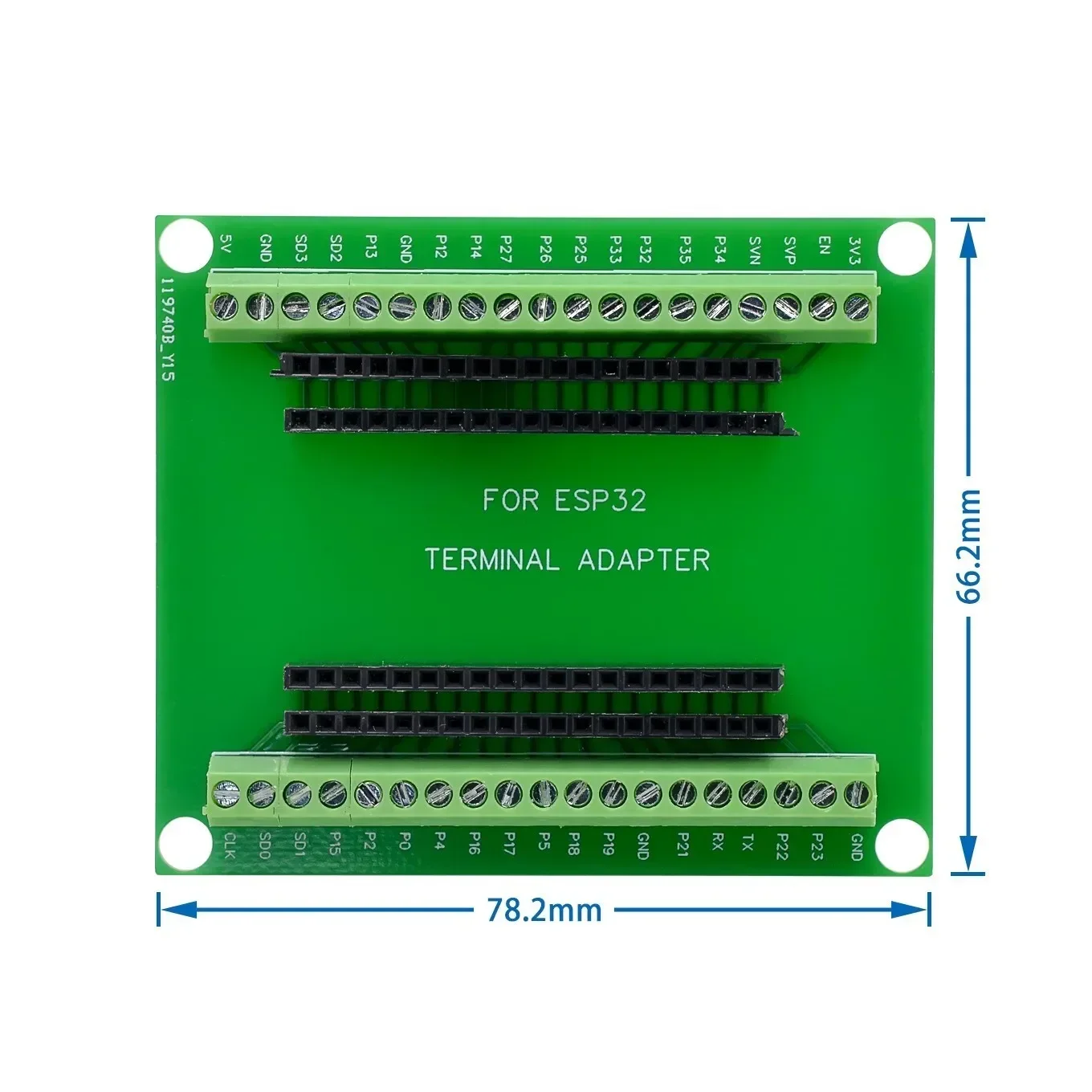 ESP-32 ESP8266 Breakout Board GPIO 1 into 2 Compatible with 38 Pins ESP32S ESP32 Development Board 2.4 GHz Dual Core for Arduino