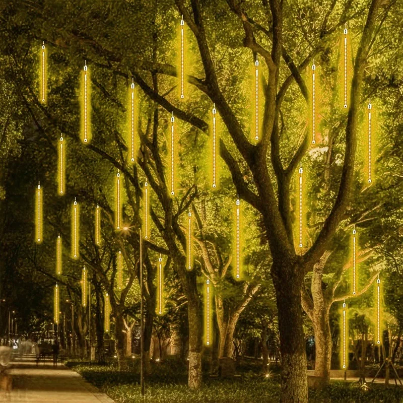 Battery-powered Meteor Shower LED Weddings and Festive Celebrations, Perfect for Holiday, Party, Restaurant Christmas Decor