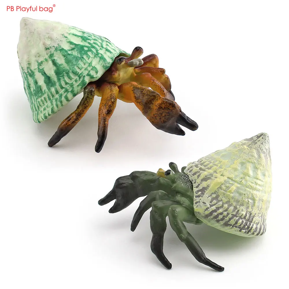 Hermit Crab Ornament Simulated Marine Animal Crab Model Sea Creatures Children Toys HG157