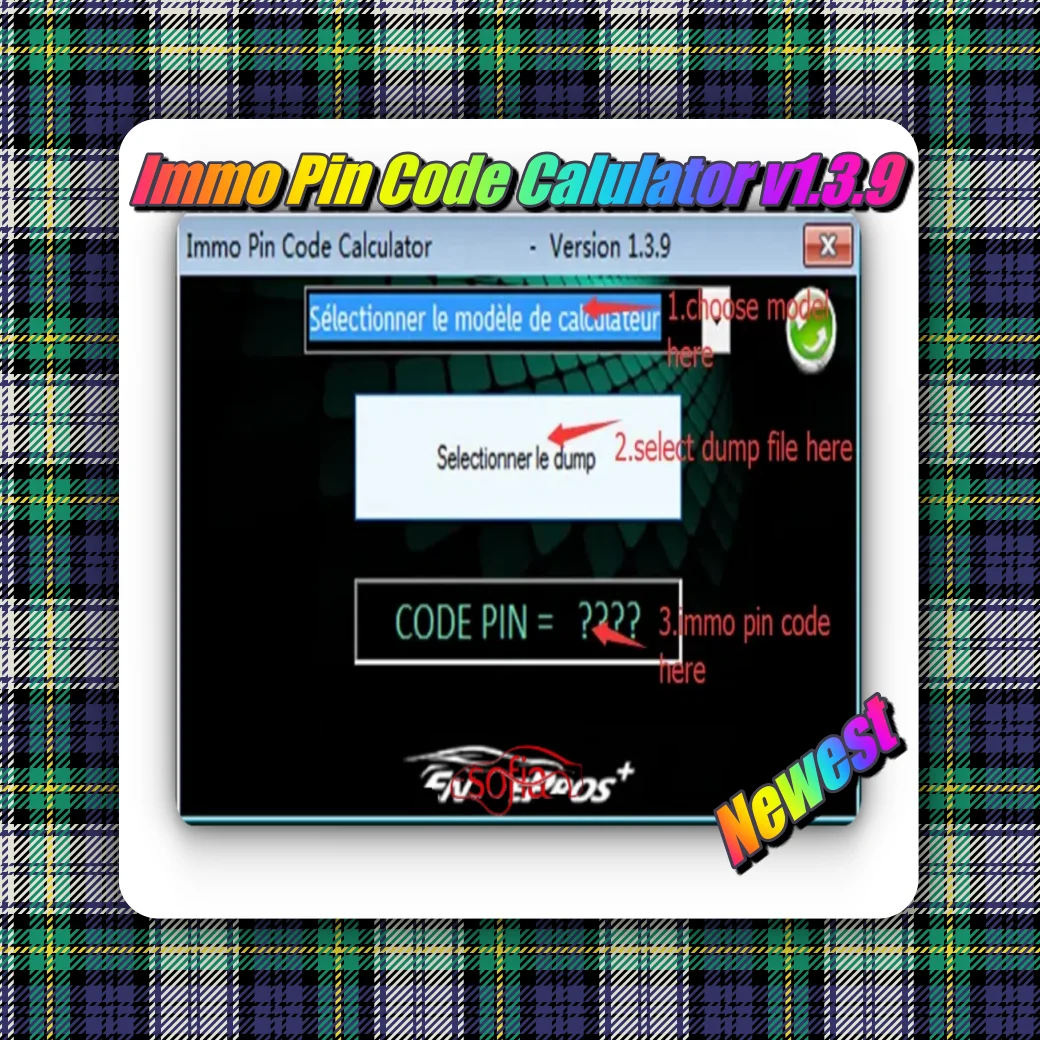 

2025 IMMO Pin Code Calculator V1.3.9 Repair equipment Diagnostic software Code Calculator IMMO 1.3.9 obd2 scanner Code reader