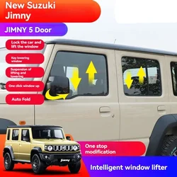 Car Smart Window Automatic Lifter Reverse Mirror Automatically Folder For 2024 5 Door Suzuki Jimny JB74 Accessories