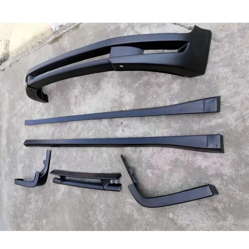 

for T5 14-15 Matte Black Front Rear Lip Spoiler Side Skirts Full Body Kit