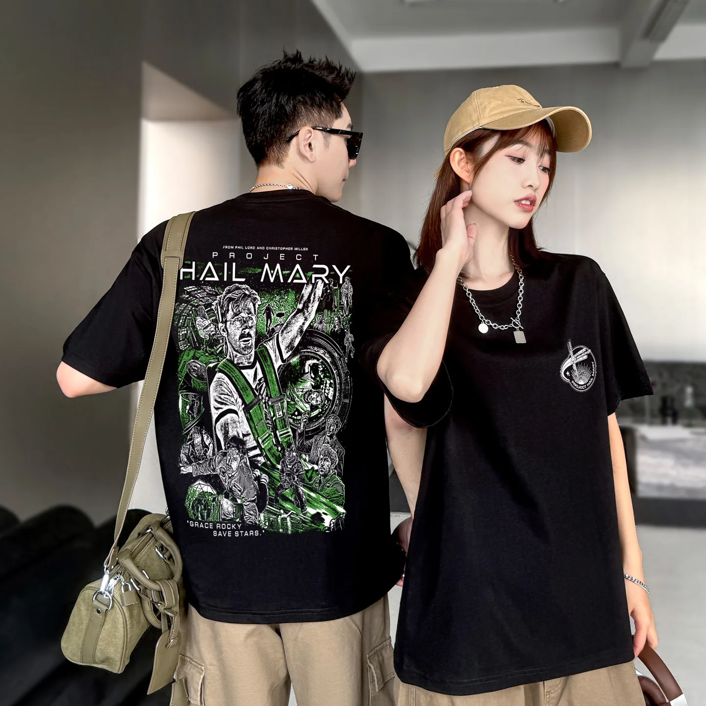 2026 new Science fiction movie short-sleeved T-shirt, pure cotton, loose fit, summer science apparel