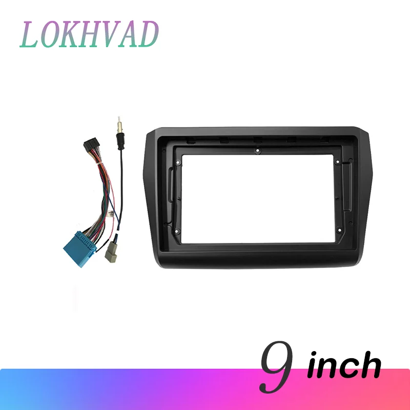 Double Din 9 Inch Car Radio Installation DVD GPS Mp5 Plastic Fascia Panel Frame For Suzuki Swift 5 2016 2017 2018 2019 2020