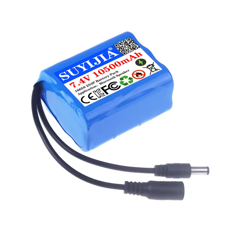 NEW 7.4V 2S3P 18650 10500mAh 2S Lithium Battery For Bicycle Lights, Fishing Lights, Remote Control Fishing Bait Boat Ship,Audio