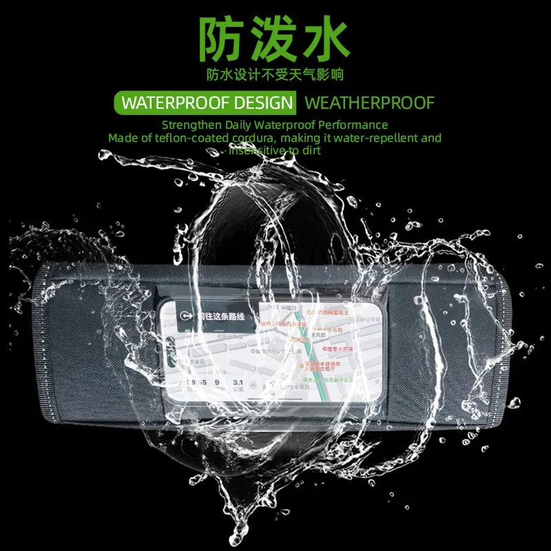 For Yamaha BMW Triumph Modified Motorcycle Front Navigation Bag Front Hanging Storage Bag Large Capacity Waterproof Touch Screen