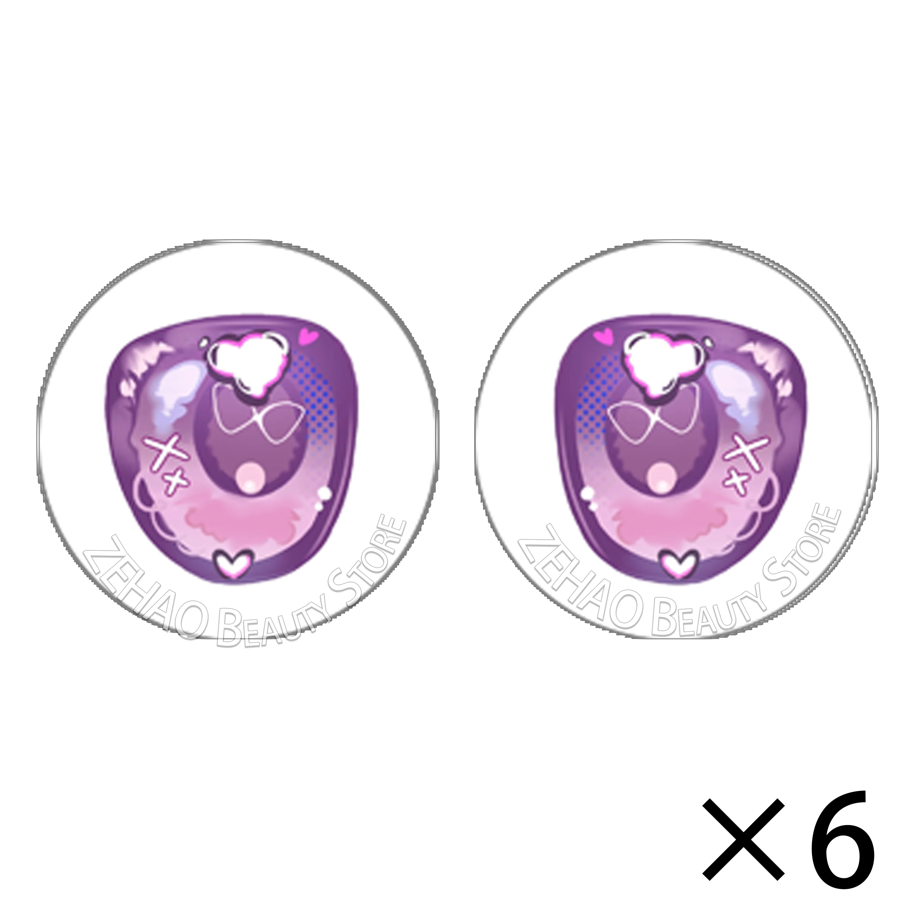 12PCS Gradient Macaron Color Glass Doll Eye Tablets 10MM-40MM Handmade Cabochon Glass DIY Blyth BJD Doll Accessories JD022