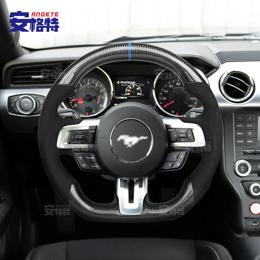 

Applicable to:Suitable for 15-17 Mustang Ford Mustang Carbon Fiber Car Steering Wheel Retrofit Custom Steering Wheel