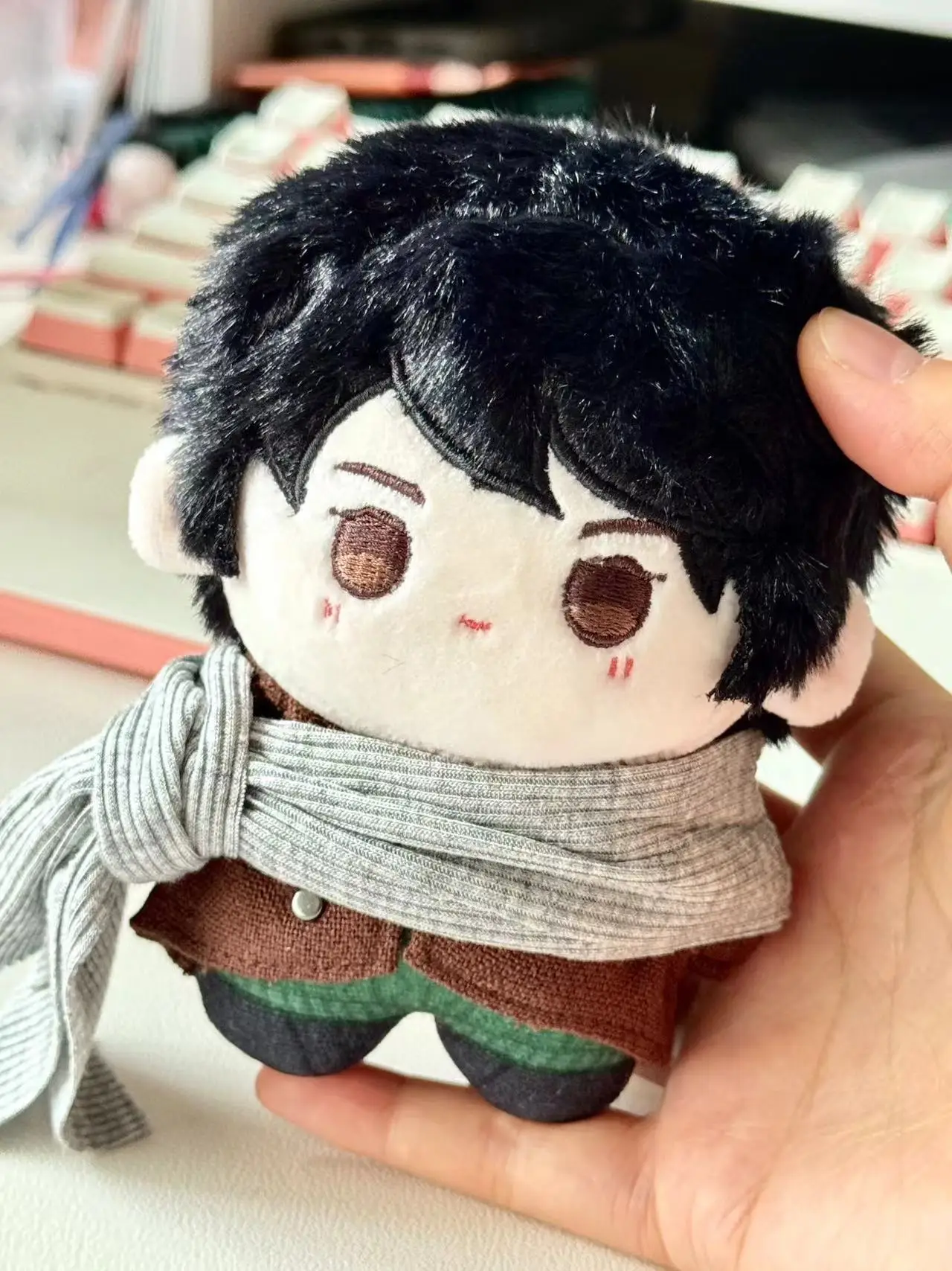 

10cm Plushie TV War of Faith Wei Ruolai Wang Yibo Doll Toy Stuffed Plush Bag Accessories Cosplay Official Original Kids Gift