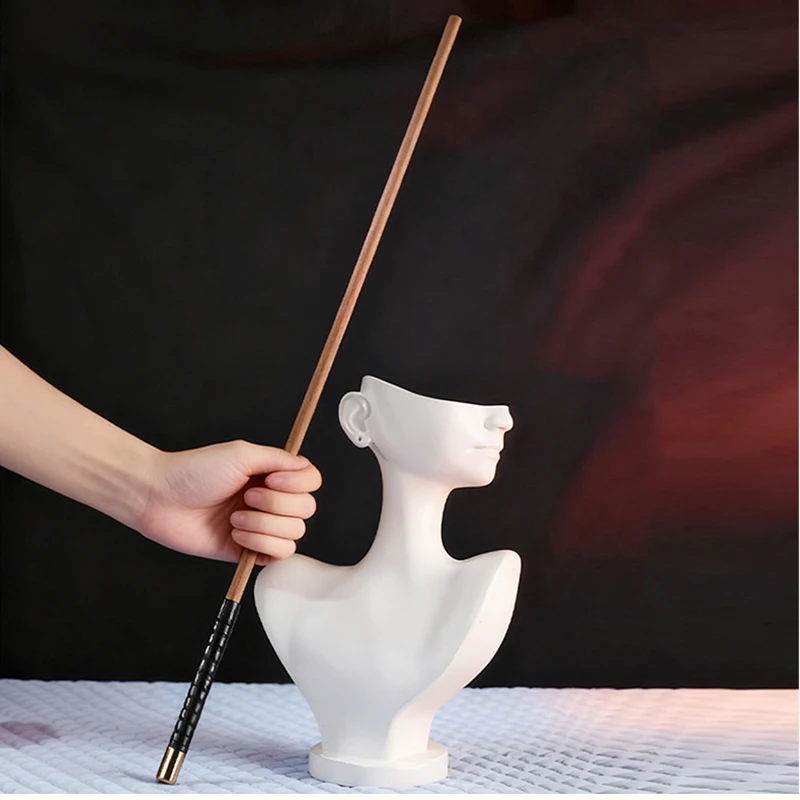 

55CM Solid Wood Horse Whip,Equestrian Flogger Whips Teaching Training Riding Whips ﻿Party Horse Riding Bat