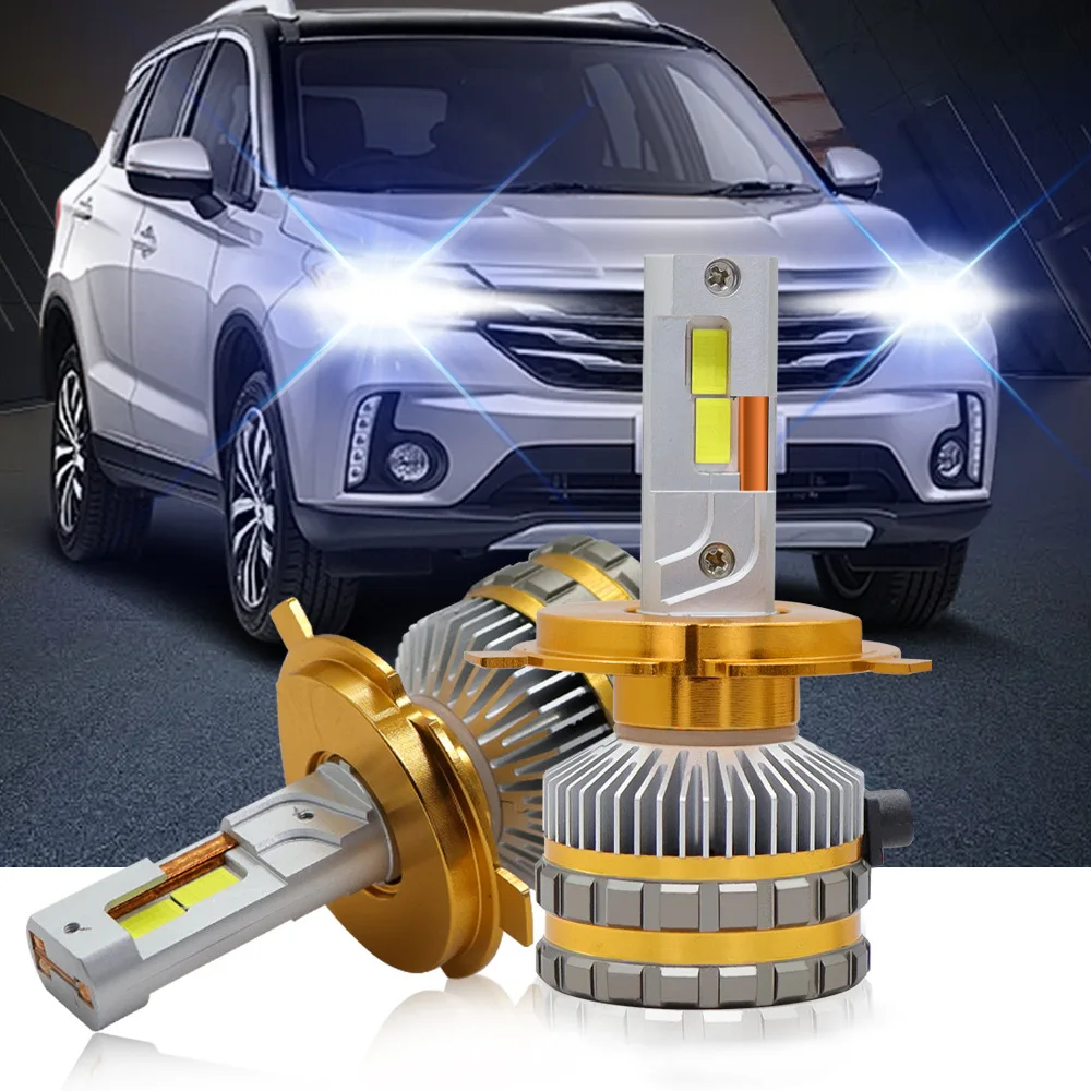 

260W N5 Three Copper Tube LED Lights High Power H4 H7 Integrated High Low Beam Truck & Auto Front Headlight Bulb 12V 24V 36000LM