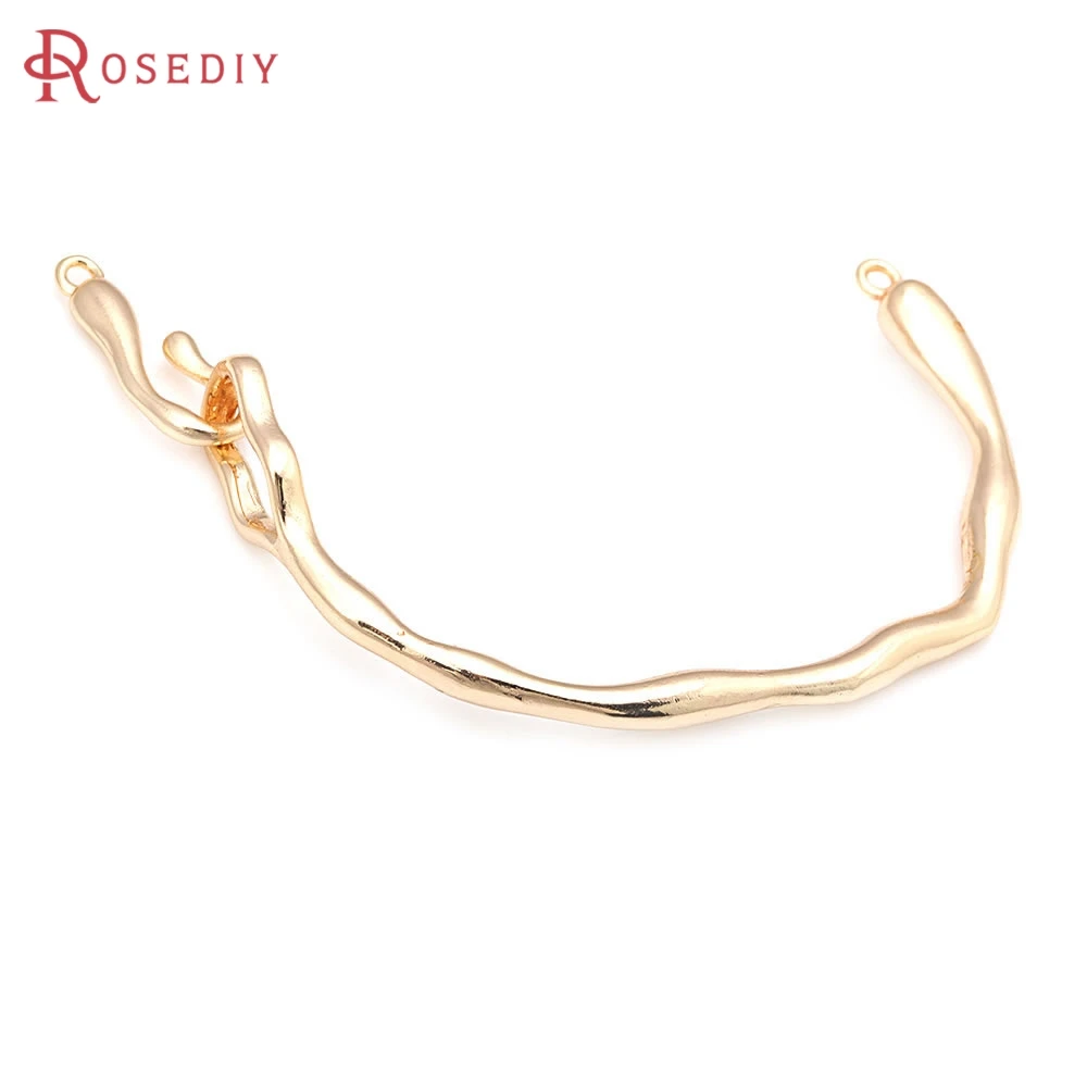 2PCS 18K Gold Color Bracelet Connect Findings High Quality Diy Accessories Jewelry Making Materials Rosediy Official Website
