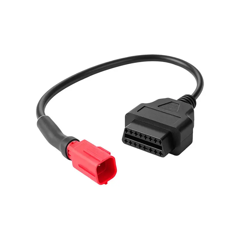 National IV EFI Motorcycle OBD2 Adapter Cable, Langjie EFI Compatible Diagnostic Conversion Cord for OBD Scanner