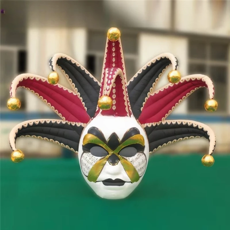 

Big Hanging Inflatable Carnival Mask Clown Head Halloween Decoration