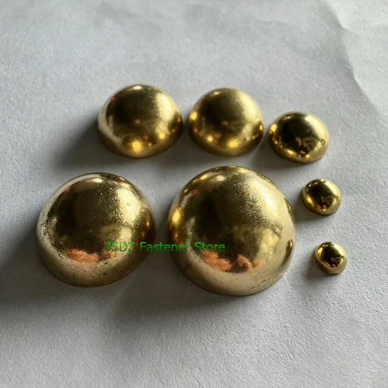 1-10pcs  OD 6-400mm Brass Hollow Hemisphere Semisphere Pure Copper Half Balls Decoration Sealing Plug Pipe Cap Heat Dissipation