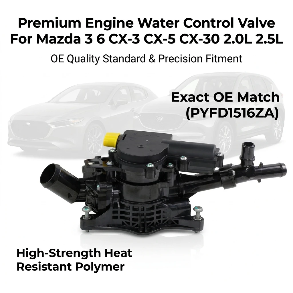 NEW Water Control Valve For Mazda 3 6 CX-3 CX-5 CX-30 2.0L 2.5L 2018-2023 PYFD1516ZA PYFD-15-16Z