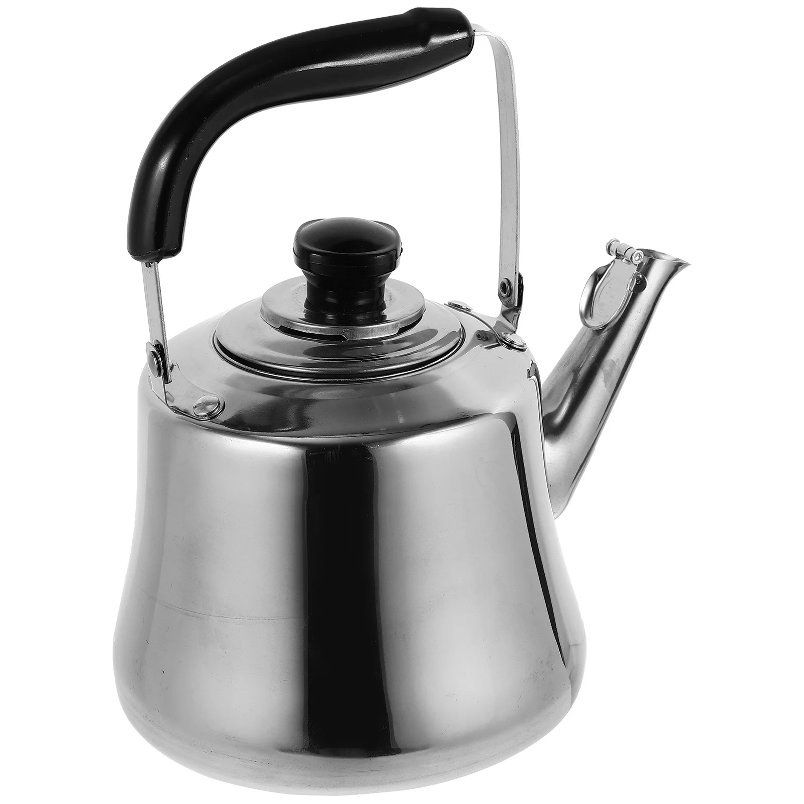 

Stainless Steel Whistling Tea Pot Tea Strainer Heat Resistant Handle Boiling Water Kettle For Induction Gas Stove Home Kitchen