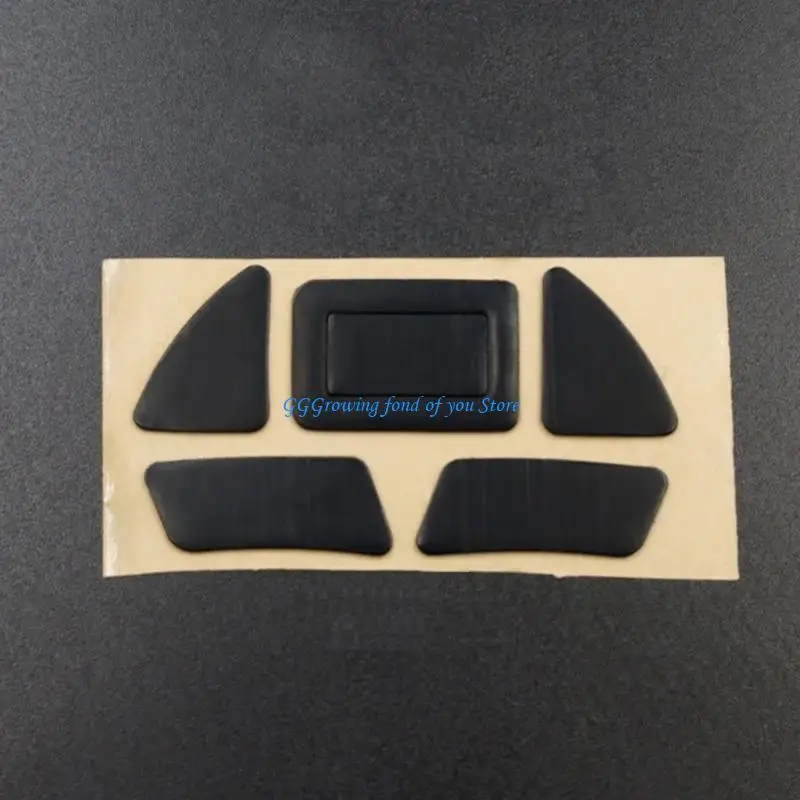 

H9EB Precisions Black Mouse Wheel with Skates Glides Feet Pad for Mouse