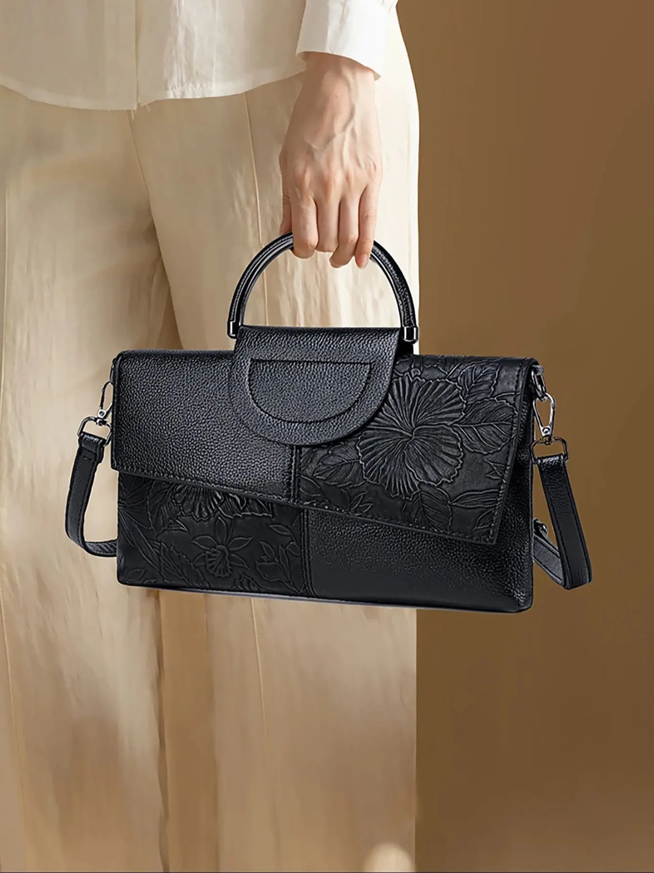 

Украшенная цветами женская сумка через плечо, клатч, клатч, вечерняя сумка, квадратная сумка, подходит для ежедневного использования