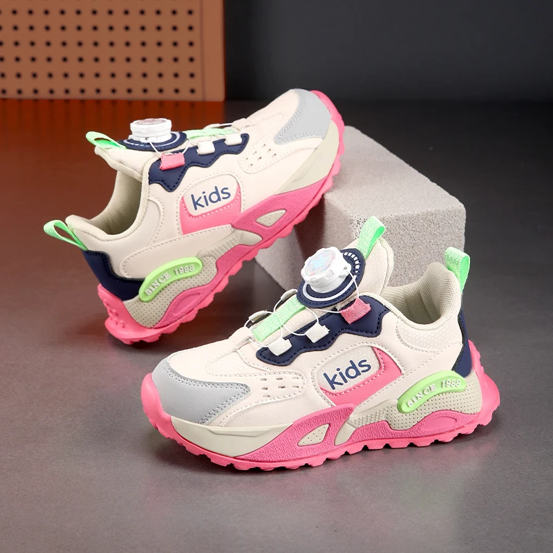 

Роскошные кроссовки для девочек, детская обувь, весенние детские кроссовки высокого качества из искусственной кожи, школьная удобная спортивная обувь для девочек