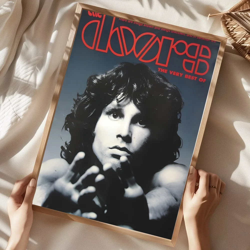 ملصق T-The Doors Jim Morrison Singer لغرفة المعيشة وغرفة النوم والمقهى ديكور فني