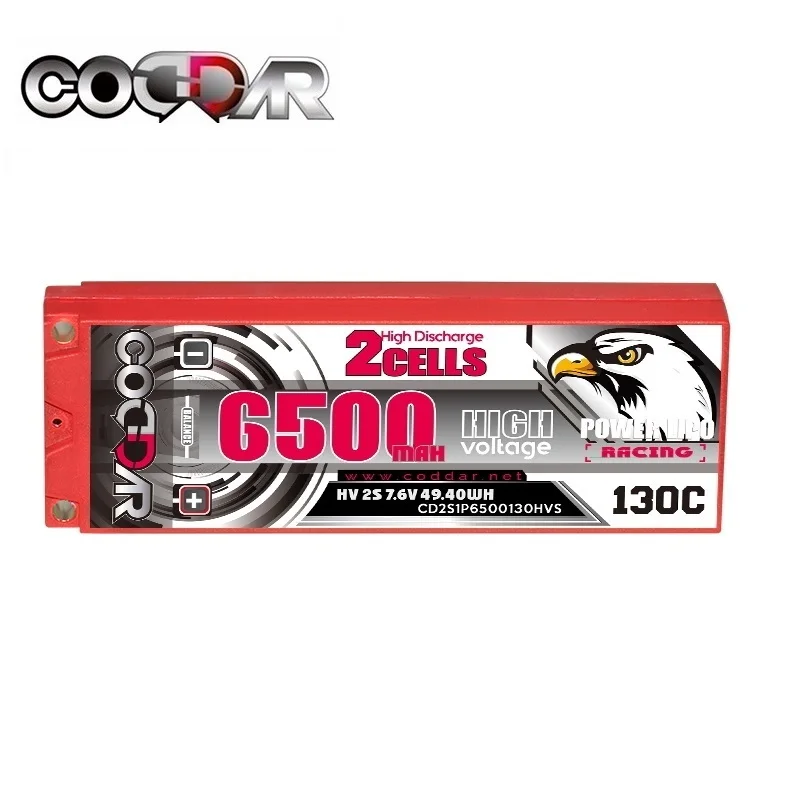 

Жесткий чехол для аккумулятора CODDAR длиной HV 2S1P 7,6 В 6500 мАч 130C HV для 4WD 2WD Drift RC Car Buggy Trucks Lipo Battery