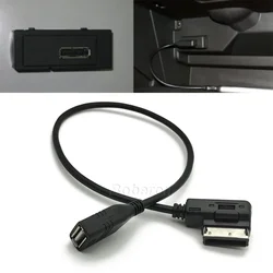 For AUDI A3 A4 A4L A5 A6 A8 Q5 for VW Golf USB AUX Cable Music MDI MMI AMI To USB Female Interface Audio AUX Adapter Wire