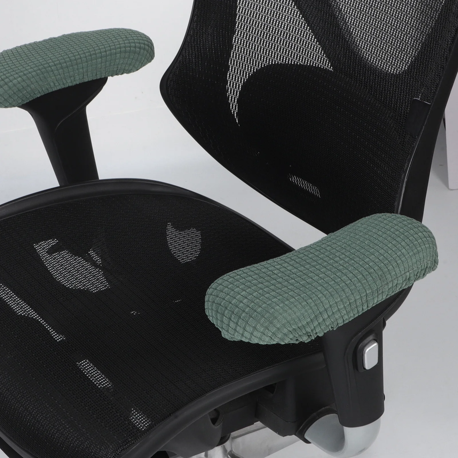 

1Pair Waterproof Elastic Office Chair Armrest Covers Stretchable Slipcovers for Desk Computer Chairs Dirt Resistant Protector