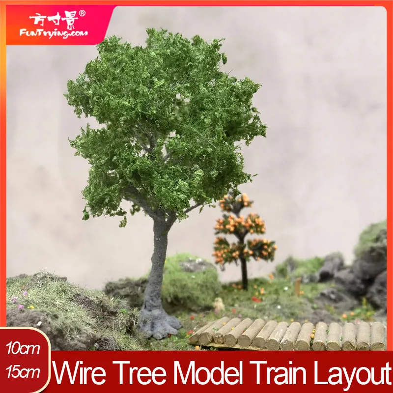 Artificial Wire Trees Model Tree 15cm Miniature Simulation Sand Table Decora Landscape Tree Model Train Railway/Railroad Layout