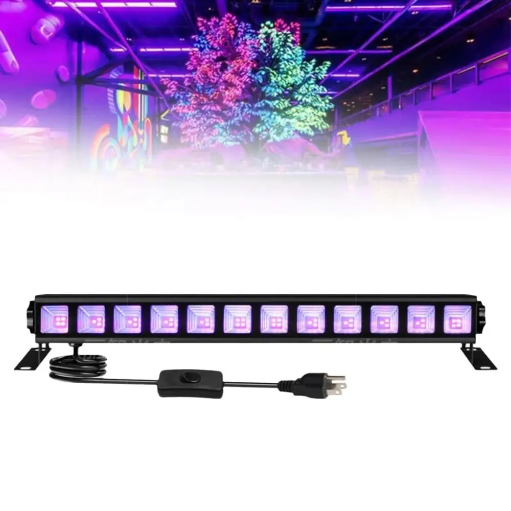 395nm Blacklight LED UV Wall Washer Light 36W Power 40LED Strips UV Disco DJ Light Explosion-proof and Pressure-resistant