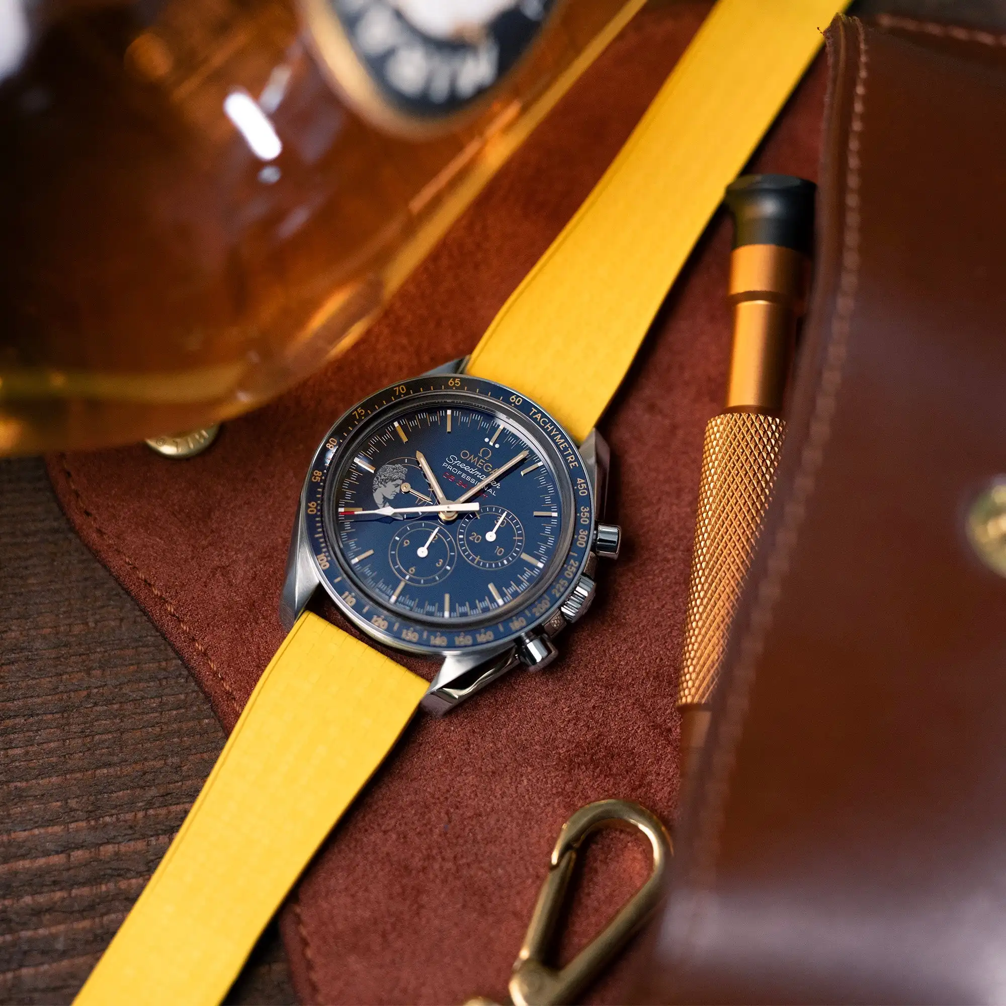 พรีเมี่ยม FKM นาฬิกา 16 มม.18 มม.20 มม.21 มม.22 มม.ฤดูใบไม้ผลิ Clasp BUCKLE DIVER สําหรับ Sekio PP IWC FKM ยางสายนาฬิกา