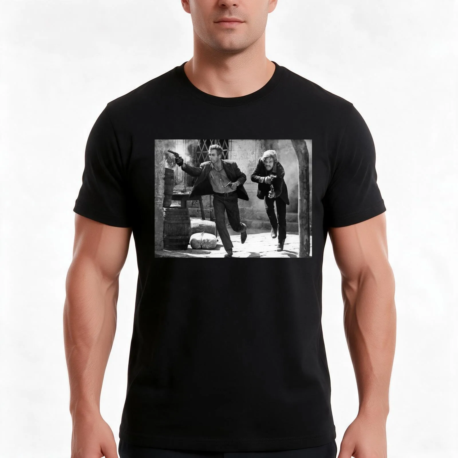 George Roy Hill Butch Cassidy and the Sundance Kid T-Shirt, Summer Casual Cotton Tee, Oversized Streetwear Tops, 100% Cotton