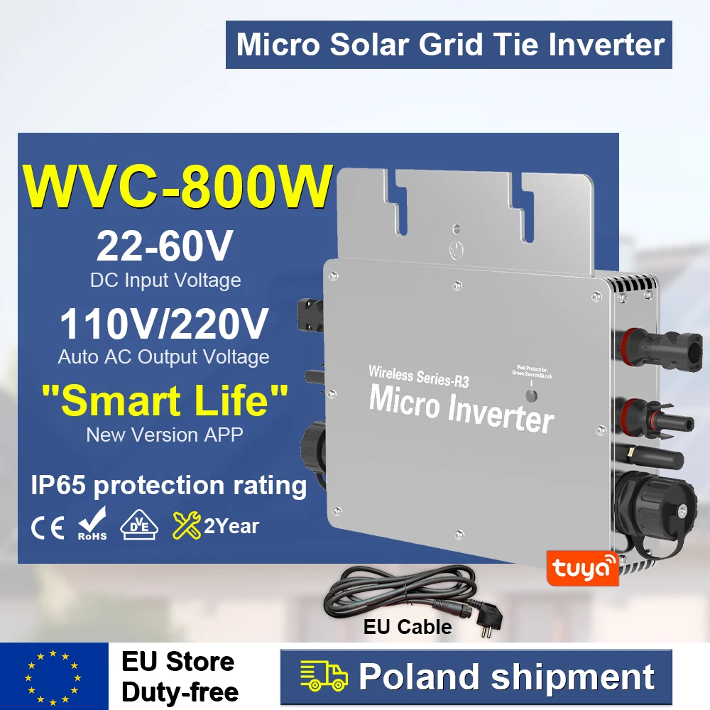 グリッドタイインバーター 400W DC22-60V AC90-140V MPPT Y&H MPPT