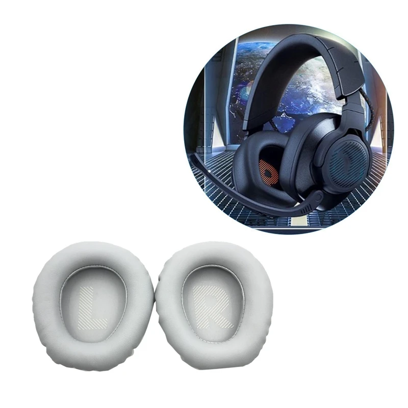 JBL QUANTUM Q100 헤드폰 커버, 헤드셋 이어폰 커버, 스폰지 커버 교체, 헤드폰 보호 커버, E, 2 개