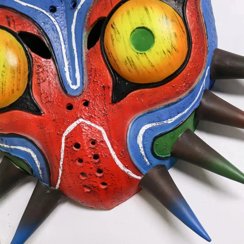 Cafele juego Zelda Breath Of The Wild Majora máscara de látex hecha máscaras COS de Majora para adultos accesorios de Cosplay de Halloween ujfj