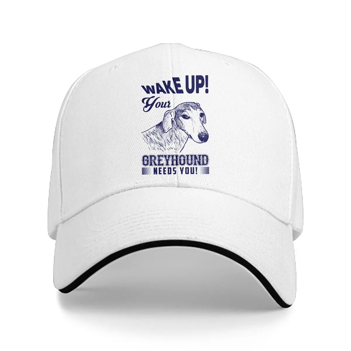 Greyhound Dog Wake Up Call Baseball Cap Men Hats Women Visor Protection Snapback Greyhound Caps