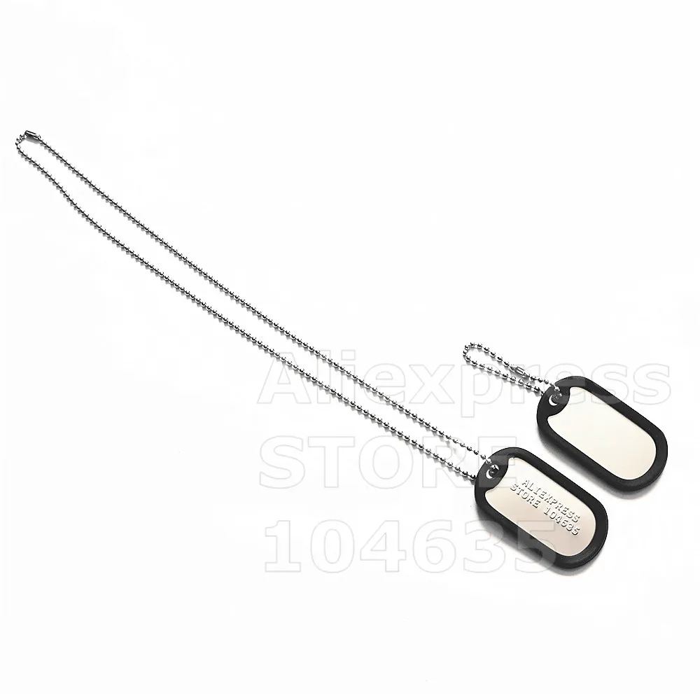 Personalized military signs nameplates pet name tags stainless steel dog tags movie custom unique brand names necklaces pendants