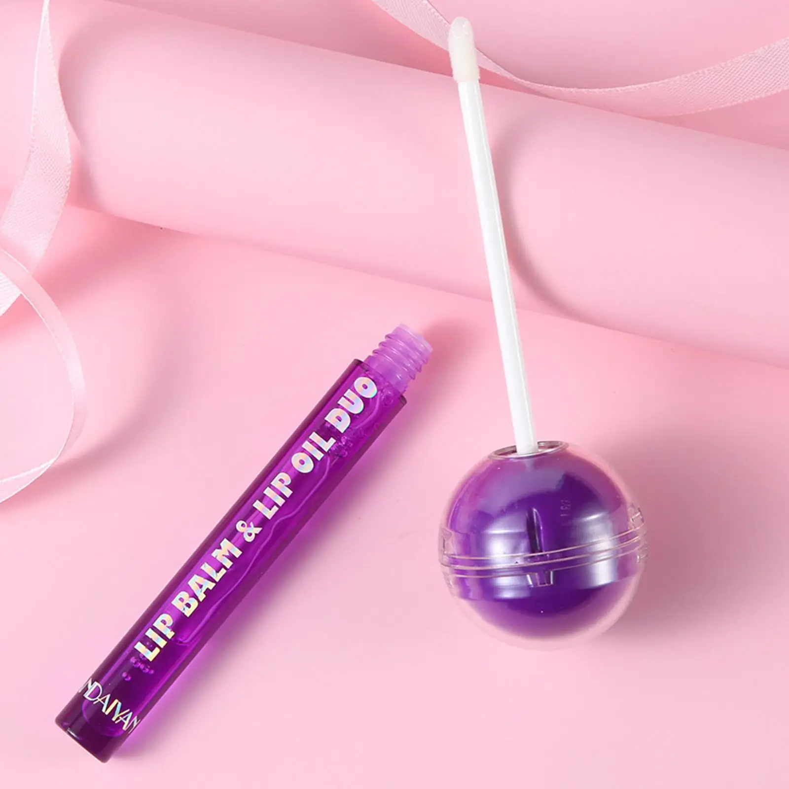 Schattige 2 In 1 Lippenbalsem Lipgloss Hydraterend Voor Droge Lippen Chapstick