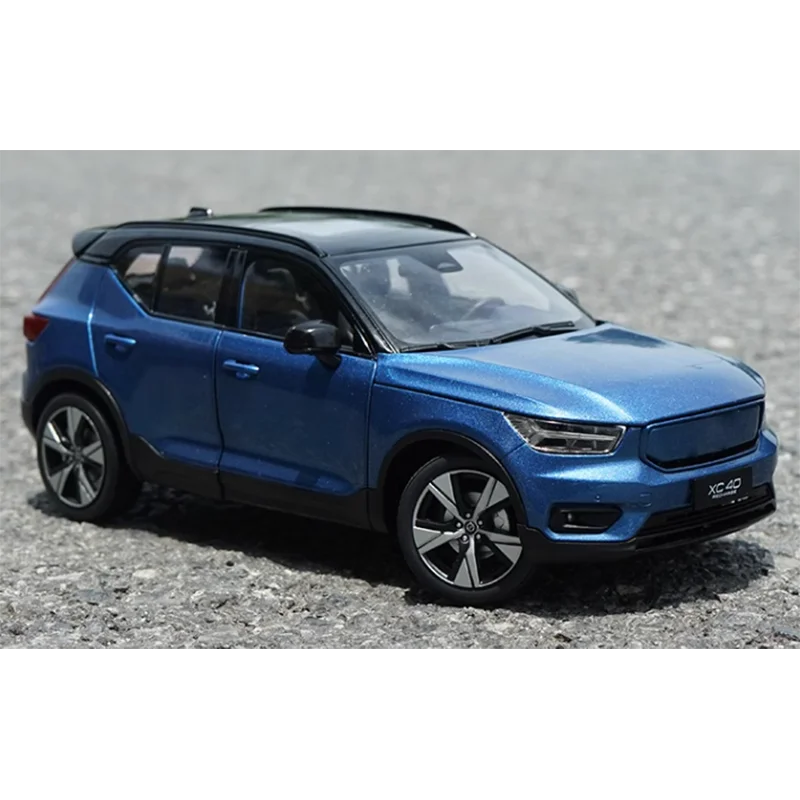 

Литый под давлением XC40 чисто Электрический масштаб 2022 1:18 Модель автомобиля из сплава готовая коллекция имитации Подарочные игрушки