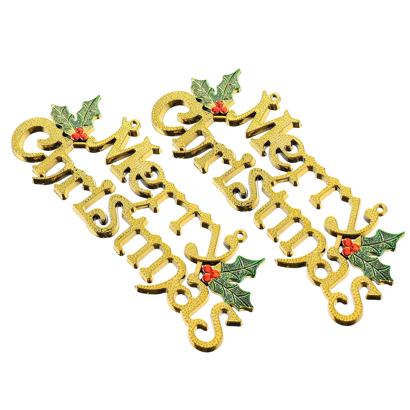 

2Pcs Christmas Pendant Hanging Sign Merry Christmas Letter Ornament Door Decoration Xmas Hanging Board Tree Decoration Party