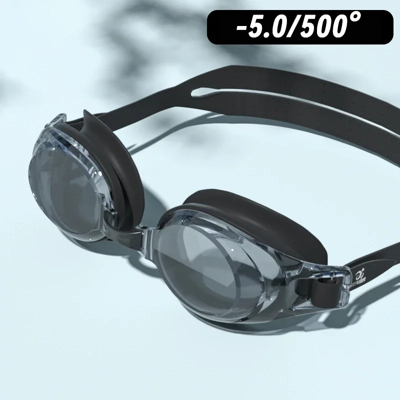 NONE 0 bis 9,0 Erwachsene Myopie Schwimmbrille Silikon Wasserdicht Antibeschlag Dioptrien Schwimmbrille Benutzerdefinierte Verschiedene Links Rechts Augen Grad 9