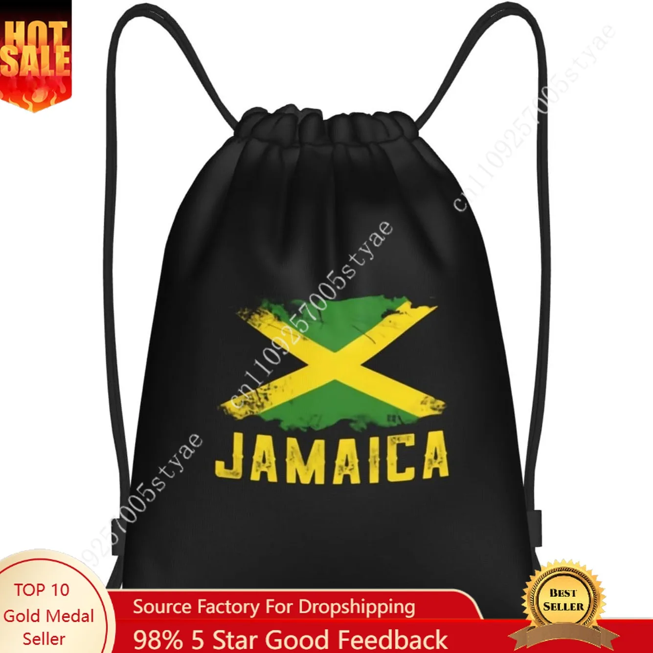 กระเป๋าเป้สะพายหลังแบบเชือกผูก ลายธงชาติจาเมกา สำหรับใส่ลูกบอลกีฬา กระเป๋าออกกำลังกาย กระเป๋าโยคะ เต้นรำ ท่องเที่ยว อุปกรณ์เสริม ของขวัญ 2026