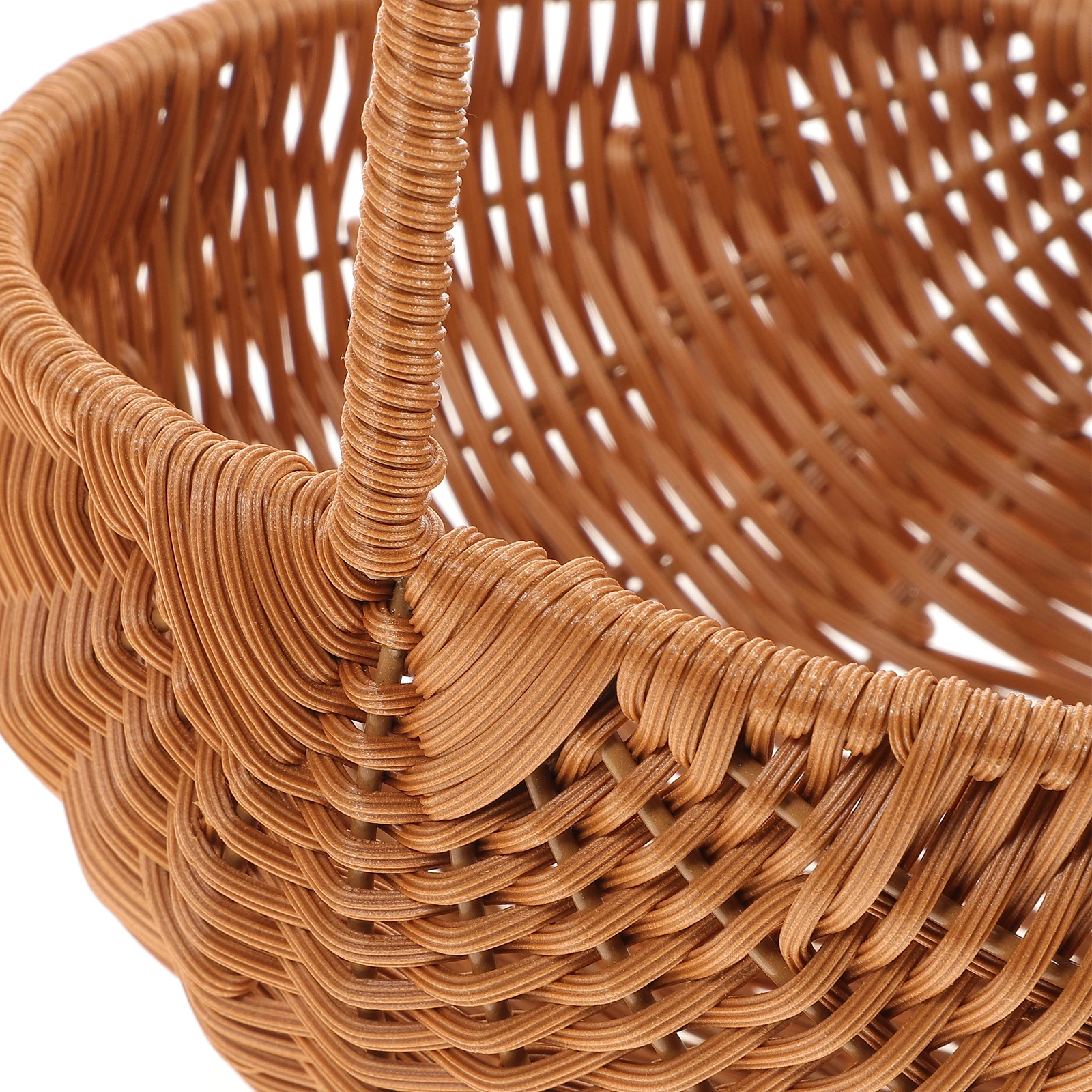 

Woven Mini Baskets Easter Storage Basket Kids Material Empty Shopping Handle Home Decoration Candy Cookie Storage