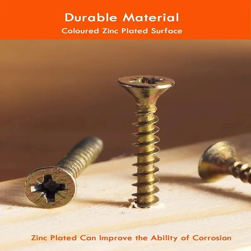 الجملة فيليبس مسامير مسطحة مجموعة مسامير الحوائط الجافة الخشبية ذاتية التنصت النجارة الأثاث الألياف السحابة لوازم الأجهزة