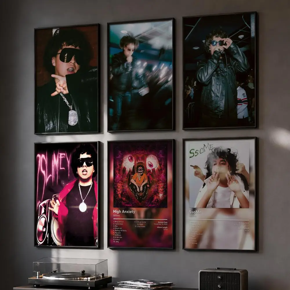2slimey Rap-Album-Poster, HD-Wandkunst, Wandaufkleber, für Zuhause, Wohnzimmer, Schlafzimmer, Bar, Büro, Dekoration, Drucke